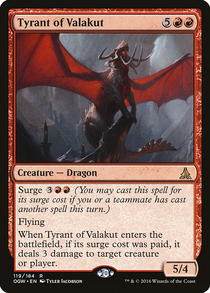 Tyrant of Valakut [Oath of the Gatewatch] | Galaxy Games LLC