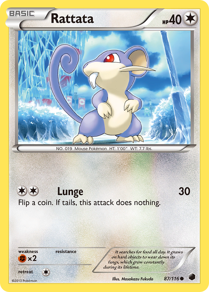 Rattata (87/116) [Black & White: Plasma Freeze] | Galaxy Games LLC