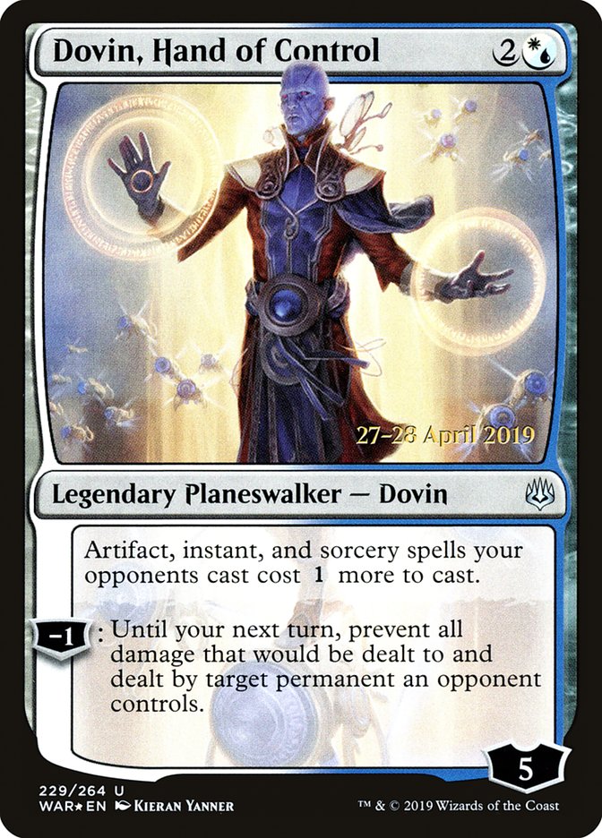 Dovin, Hand of Control [War of the Spark Prerelease Promos] | Galaxy Games LLC