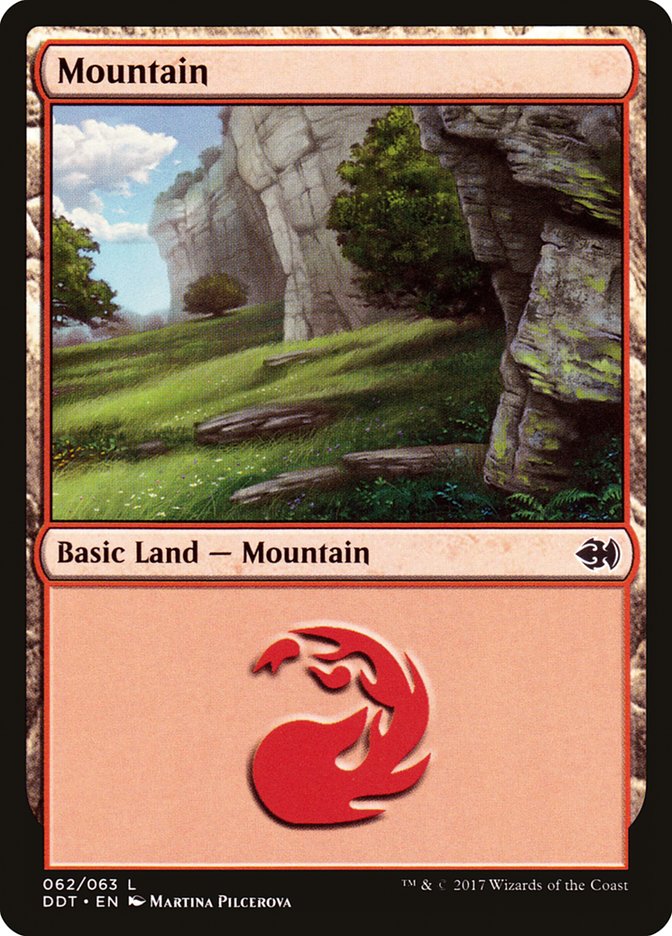 Mountain (62) [Duel Decks: Merfolk vs. Goblins] | Galaxy Games LLC
