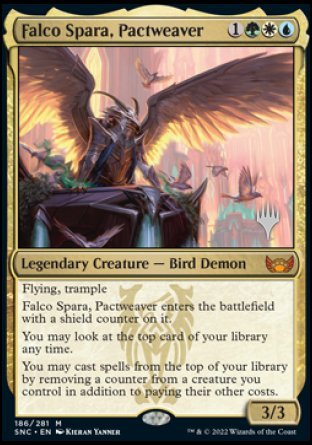 Falco Spara, Pactweaver (Promo Pack) [Streets of New Capenna Promos] | Galaxy Games LLC