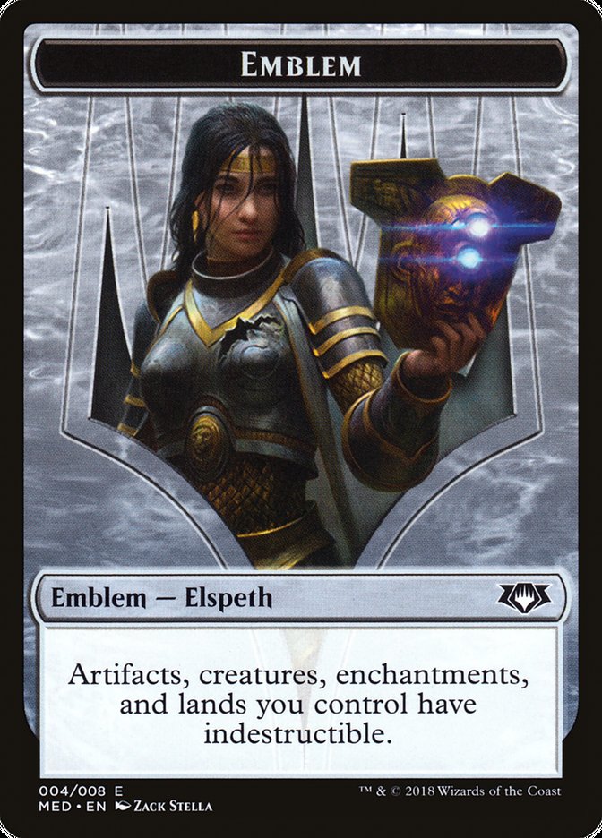 Elspeth, Knight-Errant Emblem [Mythic Edition Tokens] | Galaxy Games LLC