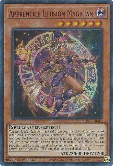 Apprentice Illusion Magician (Red) [LDS3-EN087] Ultra Rare | Galaxy Games LLC