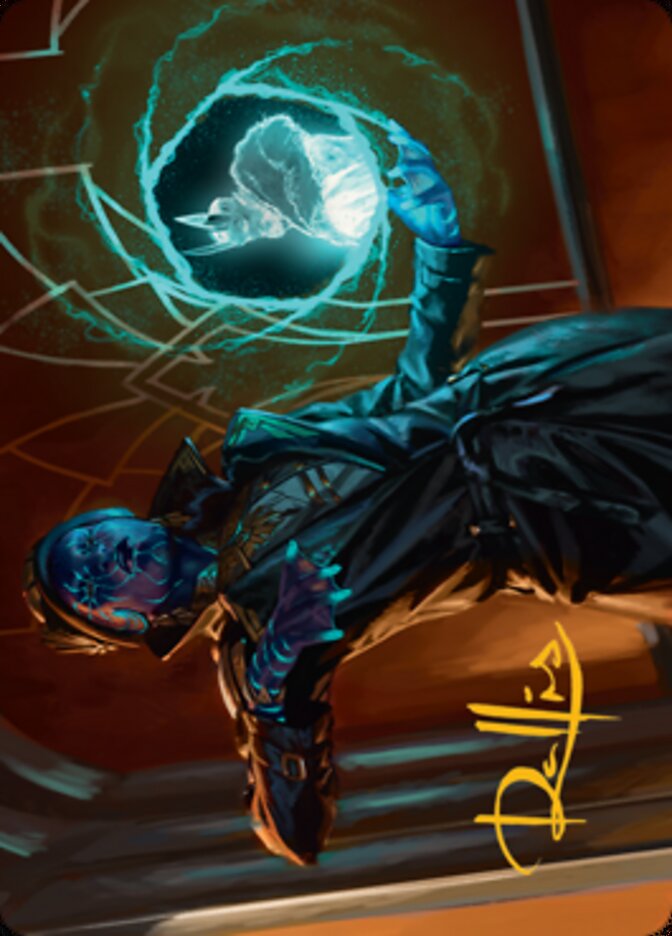 Kamiz, Obscura Oculus Art Card (Gold-Stamped Signature) [Streets of New Capenna Art Series] | Galaxy Games LLC