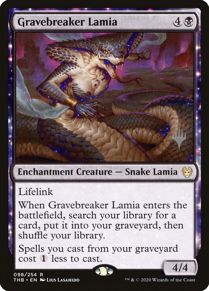 Gravebreaker Lamia (Promo Pack) [Theros Beyond Death Promos] | Galaxy Games LLC