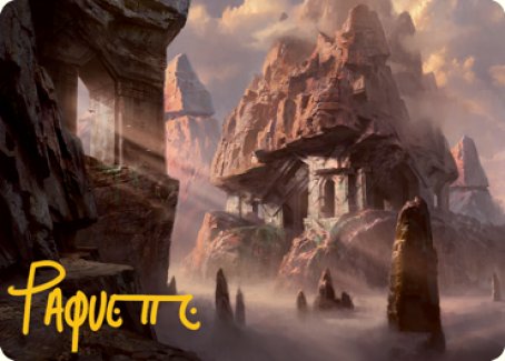 Mountain (277) Art Card (Gold-Stamped Signature) [Dungeons & Dragons: Adventures in the Forgotten Realms Art Series] | Galaxy Games LLC