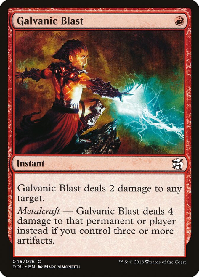 Galvanic Blast [Duel Decks: Elves vs. Inventors] | Galaxy Games LLC