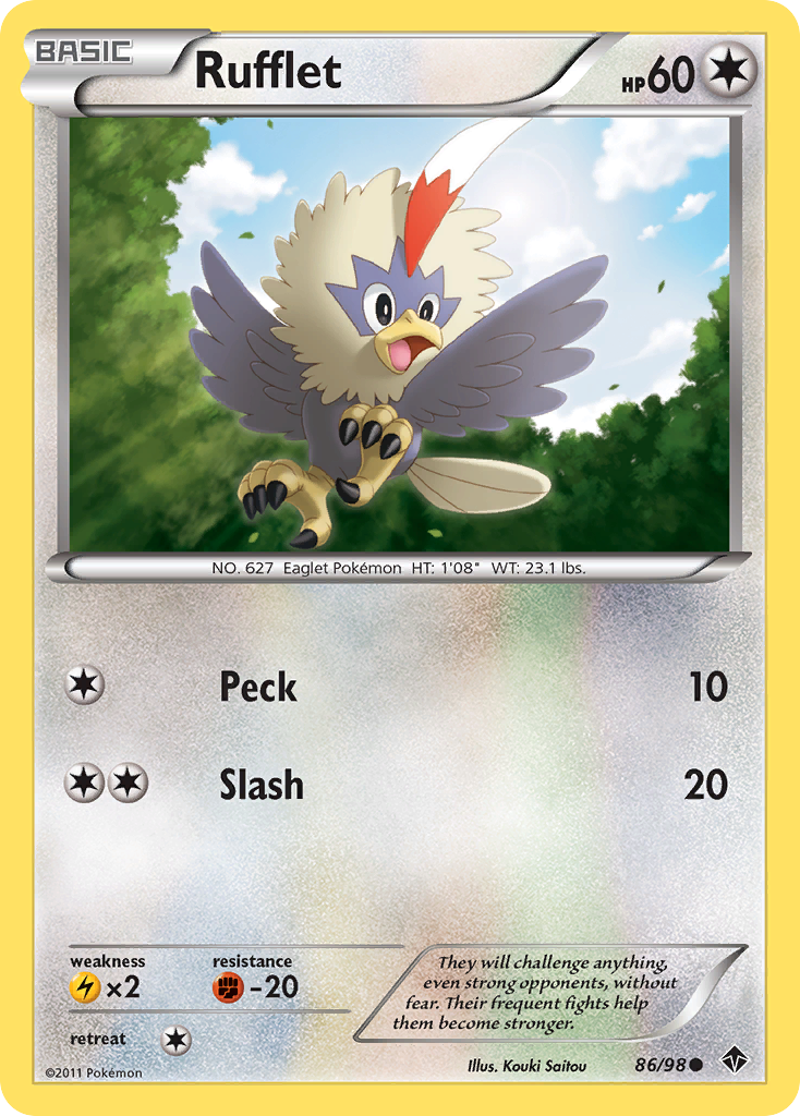 Rufflet (86/98) [Black & White: Emerging Powers] | Galaxy Games LLC