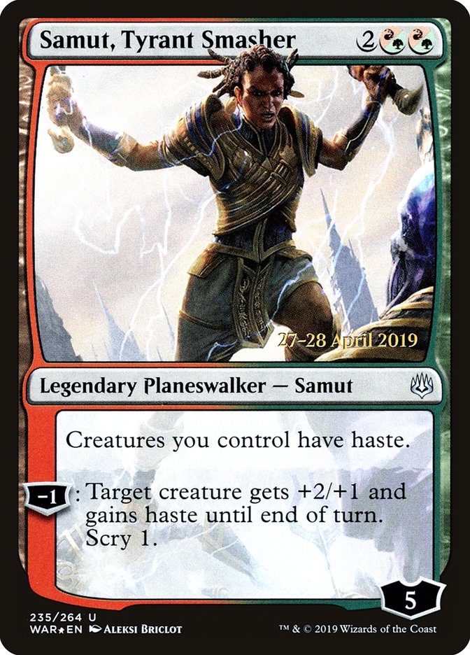 Samut, Tyrant Smasher [War of the Spark Prerelease Promos] | Galaxy Games LLC