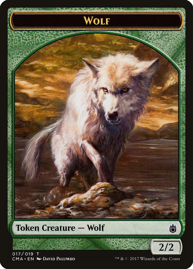 Wolf Token (017/019) [Commander Anthology Tokens] | Galaxy Games LLC