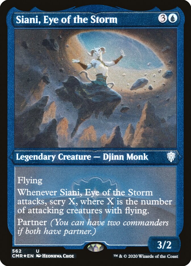 Siani, Eye of the Storm (Etched) [Commander Legends] | Galaxy Games LLC