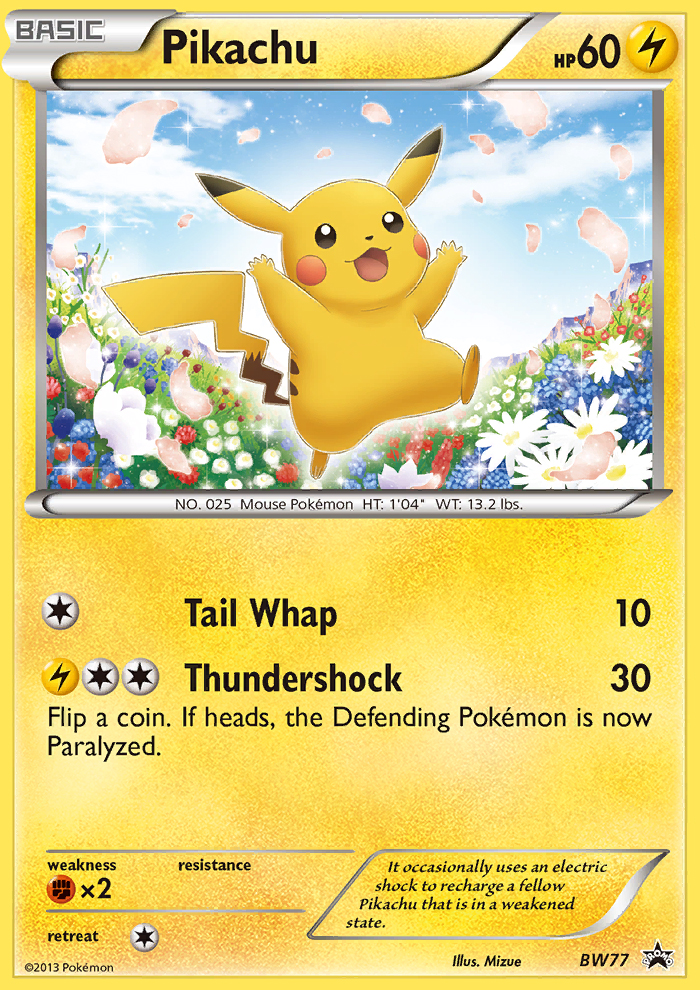 Pikachu (BW77) [Black & White: Black Star Promos] | Galaxy Games LLC