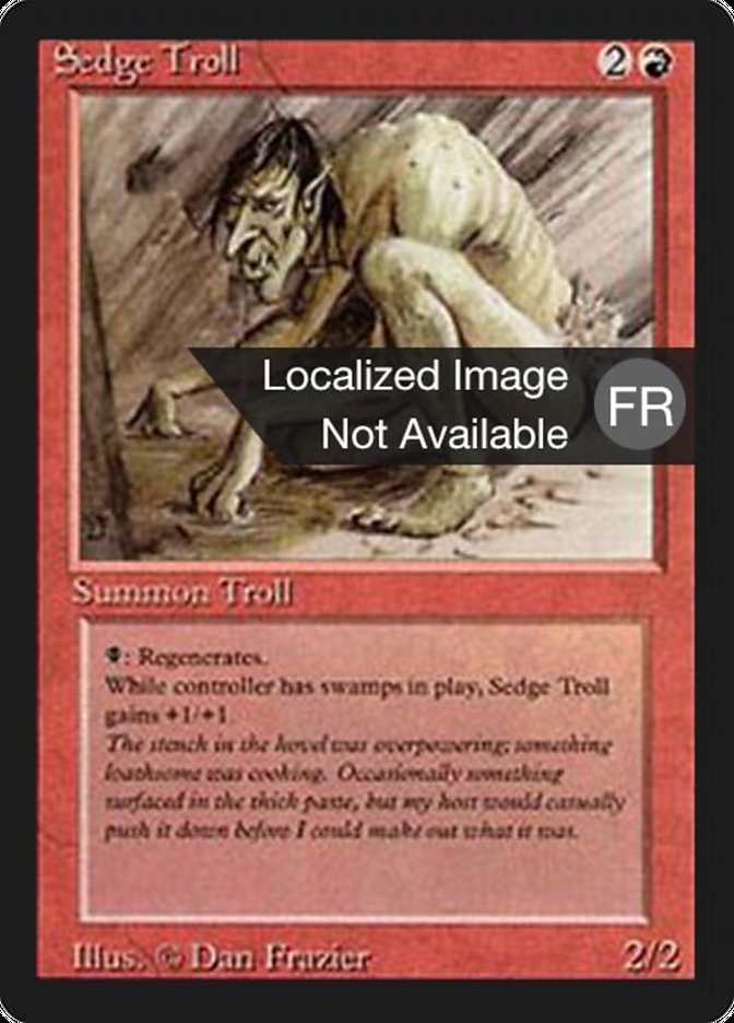 Sedge Troll [Foreign Black Border] | Galaxy Games LLC