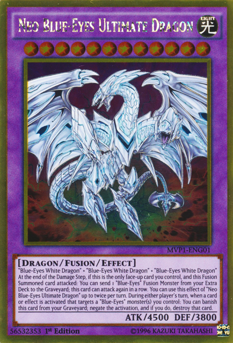 Neo Blue-Eyes Ultimate Dragon [MVP1-ENG01] Gold Rare | Galaxy Games LLC