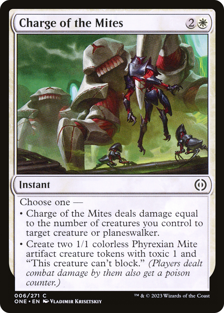 Charge of the Mites [Phyrexia: All Will Be One] | Galaxy Games LLC