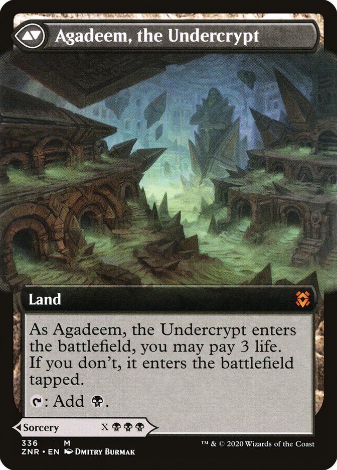Agadeem's Awakening // Agadeem, the Undercrypt (Extended Art) [Zendikar Rising] | Galaxy Games LLC