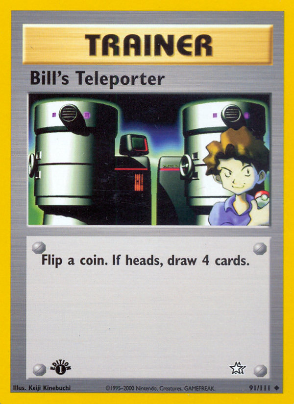 Bill's Teleporter (91/111) [Neo Genesis 1st Edition] | Galaxy Games LLC
