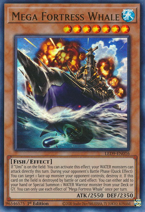 Mega Fortress Whale [LED9-EN016] Ultra Rare | Galaxy Games LLC