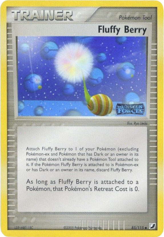 Fluffy Berry (85/115) (Stamped) [EX: Unseen Forces] | Galaxy Games LLC