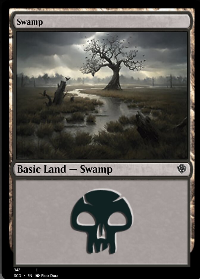 Swamp (342) [Starter Commander Decks] | Galaxy Games LLC