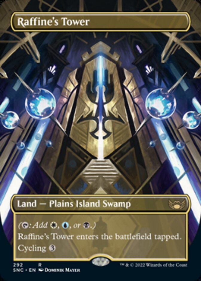 Raffine's Tower (Borderless Alternate Art) [Streets of New Capenna] | Galaxy Games LLC