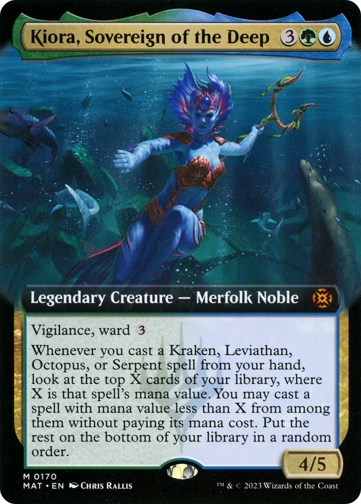 Kiora, Sovereign of the Deep (Extended Art) [March of the Machine: The Aftermath] | Galaxy Games LLC