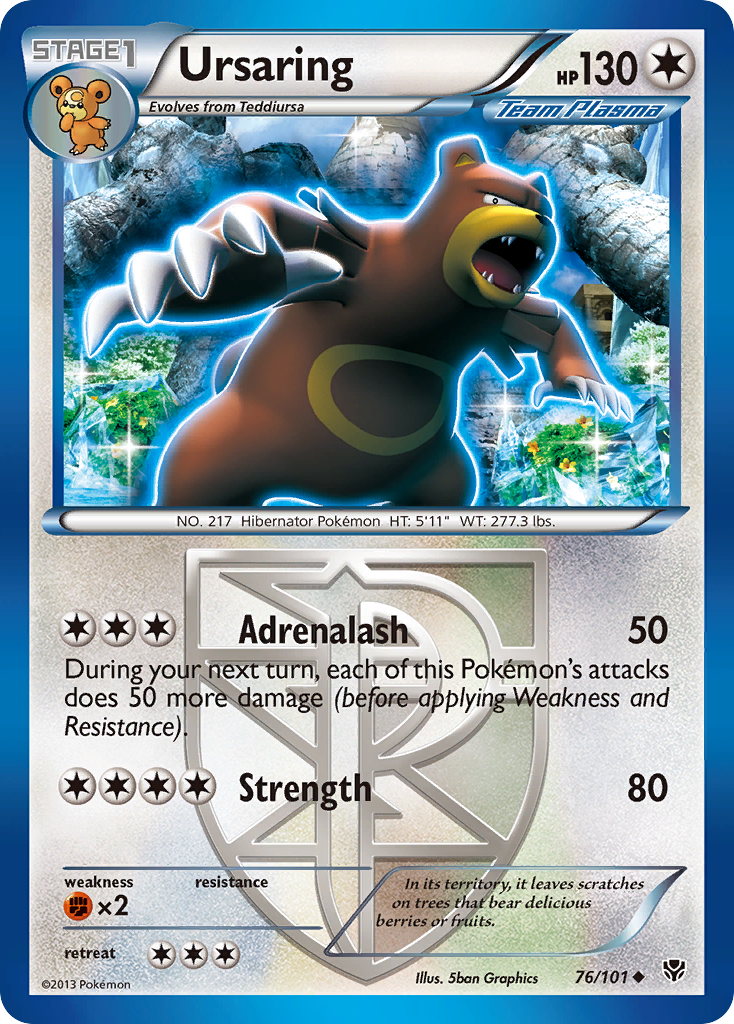 Ursaring (76/101) [Black & White: Plasma Blast] | Galaxy Games LLC