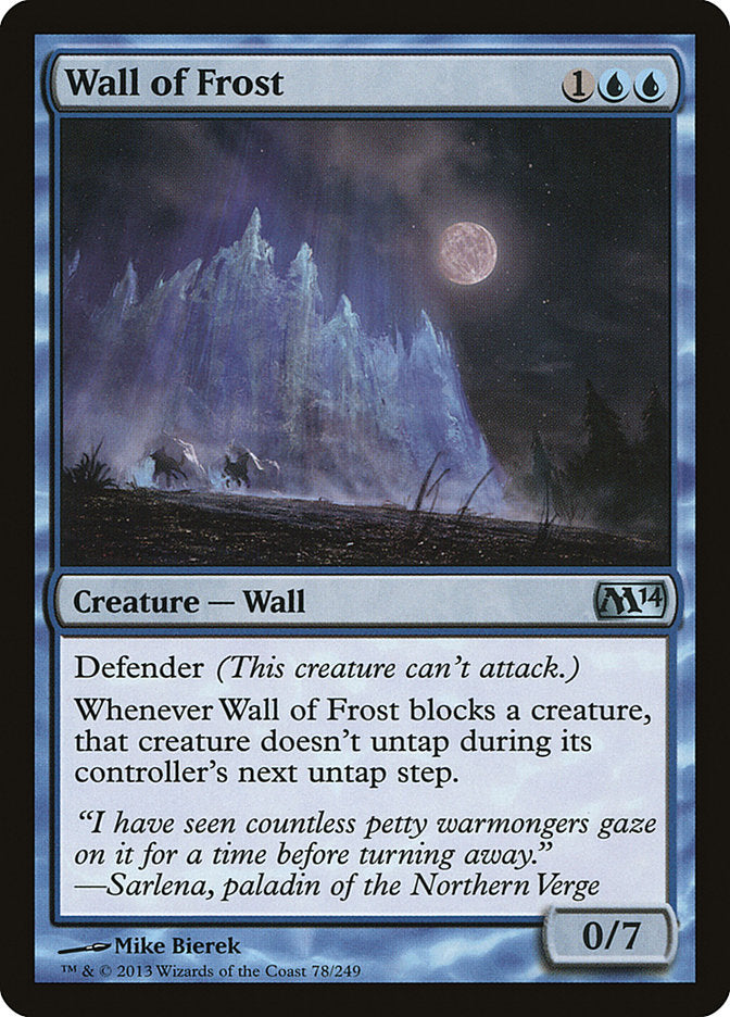 Wall of Frost [Magic 2014] | Galaxy Games LLC