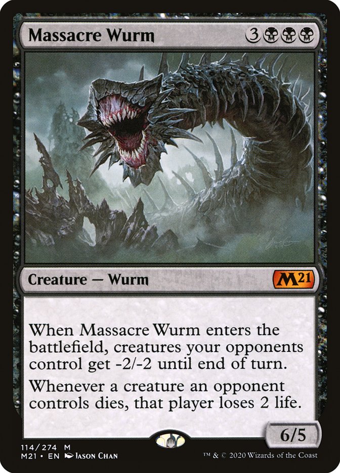 Massacre Wurm [Core Set 2021] | Galaxy Games LLC