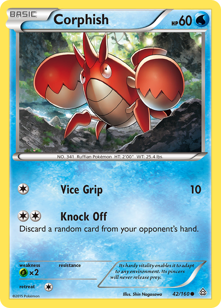 Corphish (42/160) [XY: Primal Clash] | Galaxy Games LLC