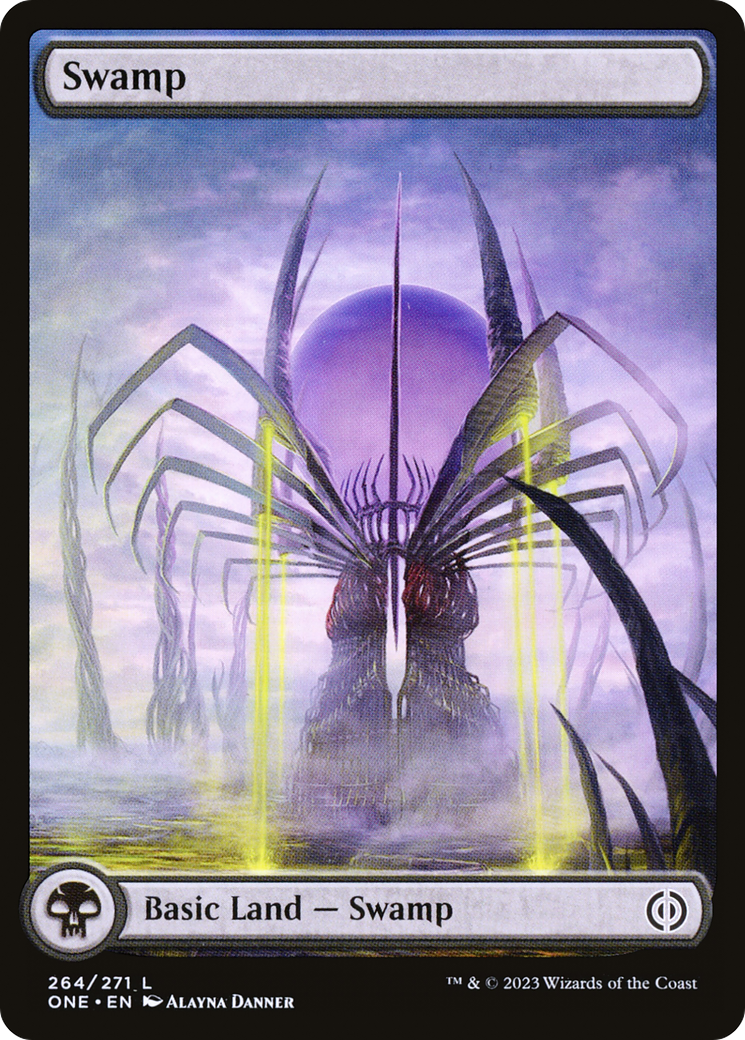 Swamp (264) (Full-Art) [Phyrexia: All Will Be One] | Galaxy Games LLC