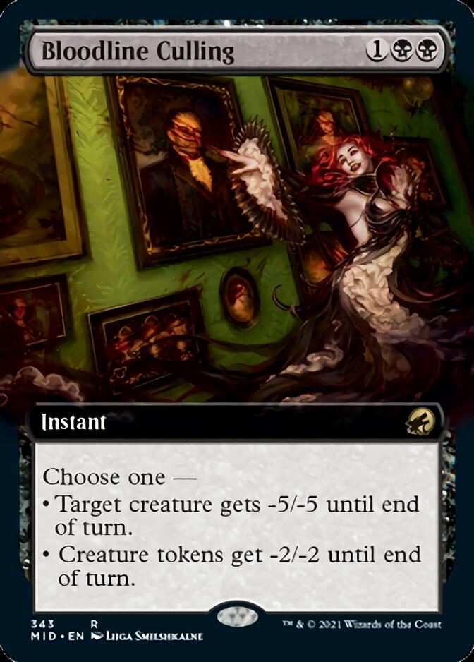 Bloodline Culling (Extended Art) [Innistrad: Midnight Hunt] | Galaxy Games LLC