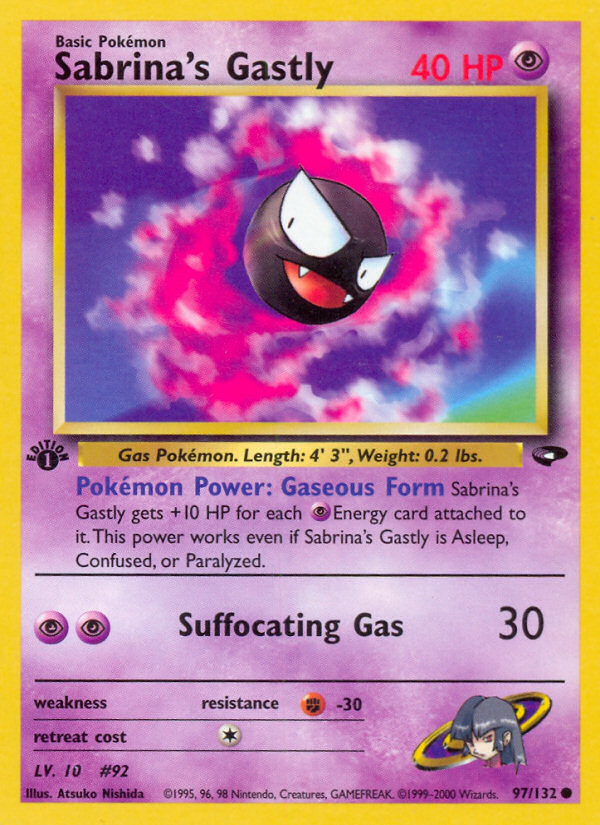 Sabrina's Gastly (97/132) [Gym Challenge 1st Edition] | Galaxy Games LLC