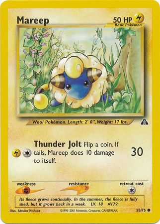 Mareep (58/75) [Neo Discovery Unlimited] | Galaxy Games LLC