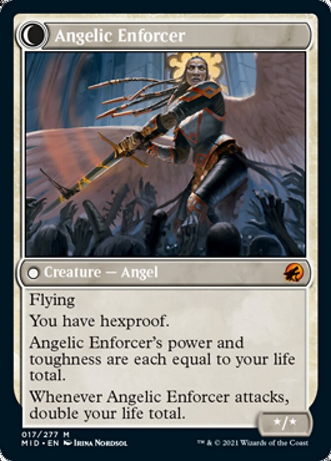 Enduring Angel // Angelic Enforcer [Innistrad: Midnight Hunt] | Galaxy Games LLC