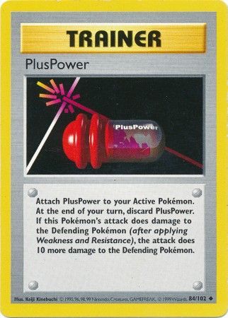 PlusPower (84/102) [Base Set Shadowless Unlimited] | Galaxy Games LLC