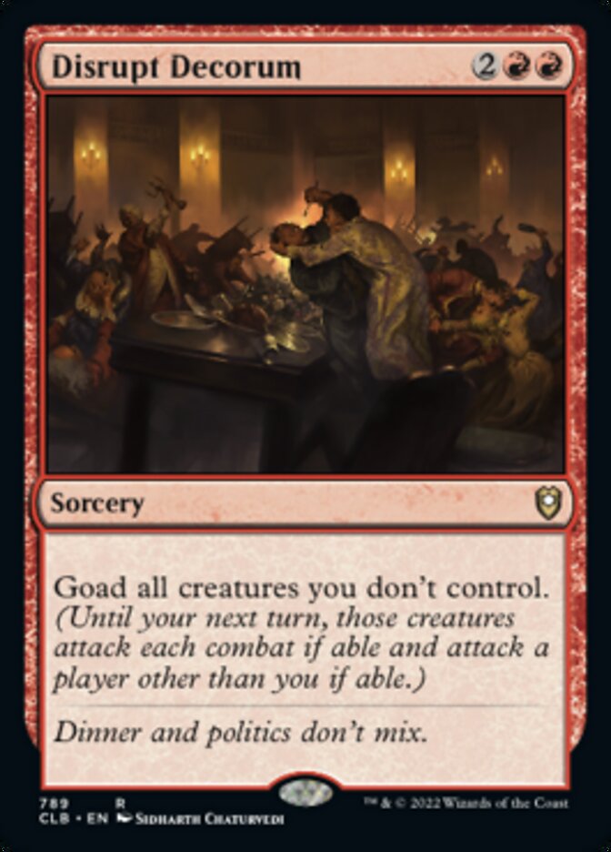 Disrupt Decorum [Commander Legends: Battle for Baldur's Gate] | Galaxy Games LLC