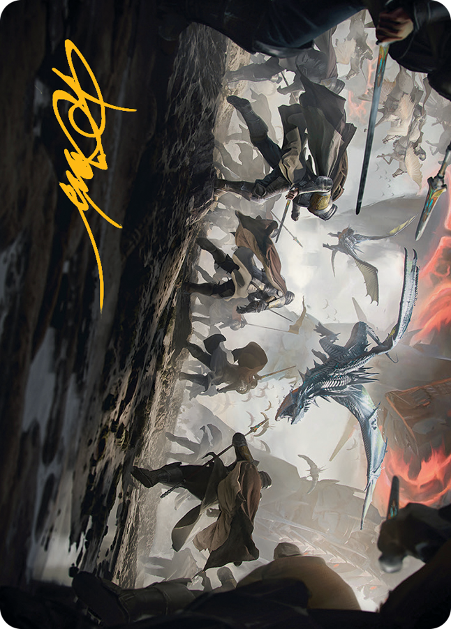Invasion of Dominaria Art Card (Gold-Stamped Signature) [March of the Machine Art Series] | Galaxy Games LLC