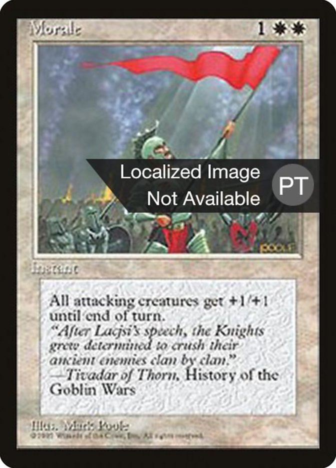 Morale [Fourth Edition (Foreign Black Border)] | Galaxy Games LLC