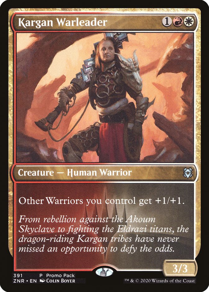 Kargan Warleader (Promo Pack) [Zendikar Rising Promos] | Galaxy Games LLC