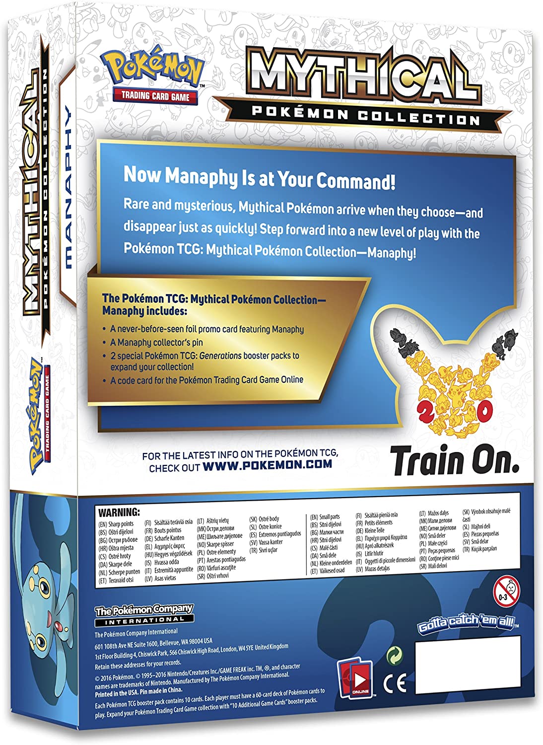 Generations - Mythical Pokemon Collection Case (Manaphy) | Galaxy Games LLC