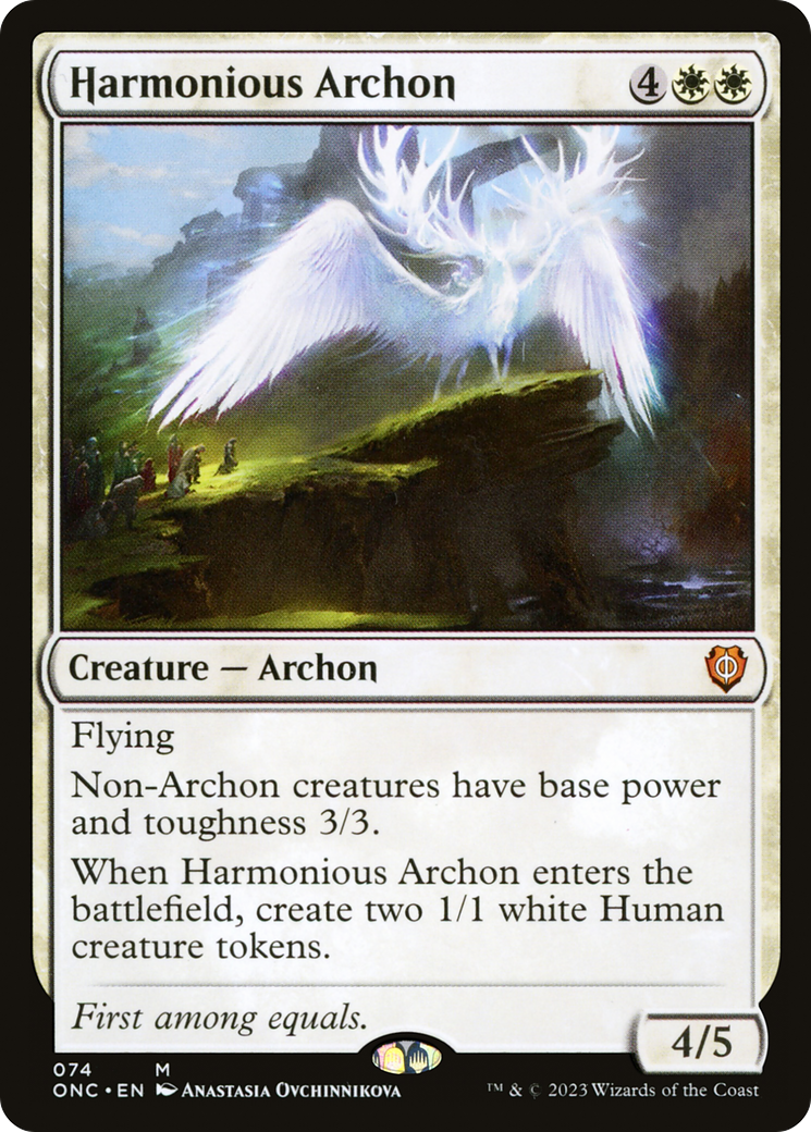 Harmonious Archon [Phyrexia: All Will Be One Commander] | Galaxy Games LLC