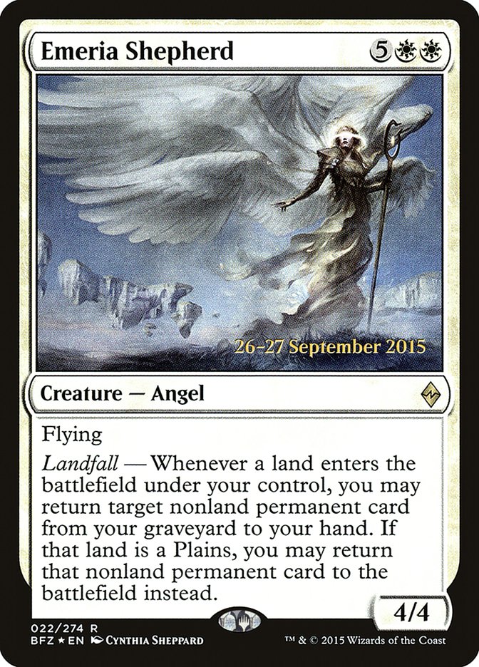Emeria Shepherd [Battle for Zendikar Prerelease Promos] | Galaxy Games LLC
