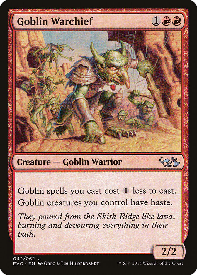 Goblin Warchief (Elves vs. Goblins) [Duel Decks Anthology] | Galaxy Games LLC