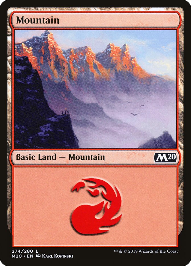 Mountain (274) [Core Set 2020] | Galaxy Games LLC