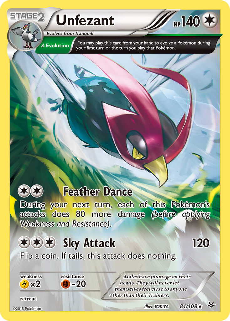 Unfezant (81/108) [XY: Roaring Skies] | Galaxy Games LLC