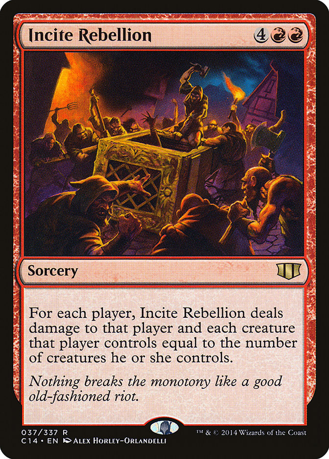 Incite Rebellion [Commander 2014] | Galaxy Games LLC