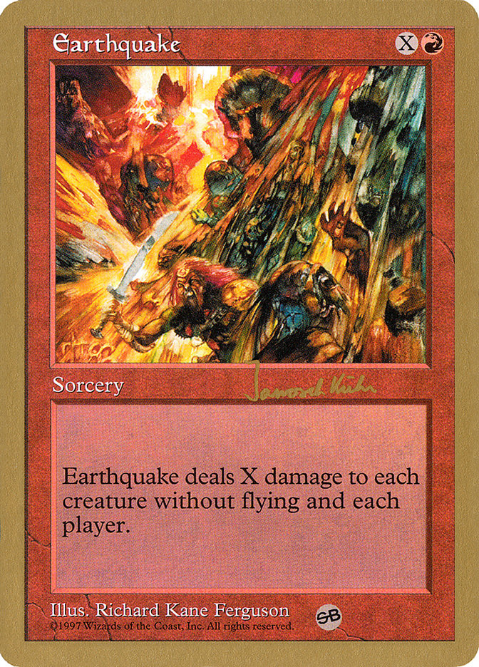 Earthquake (Janosch Kuhn) (SB) [World Championship Decks 1997] | Galaxy Games LLC