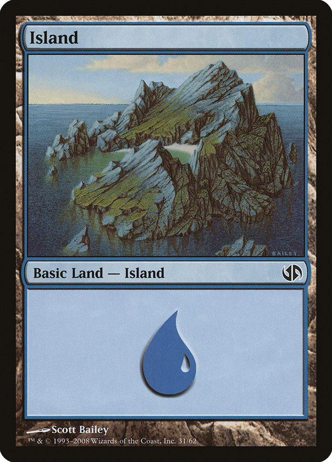 Island (31) [Duel Decks: Jace vs. Chandra] | Galaxy Games LLC