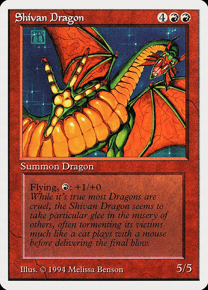 Shivan Dragon [Summer Magic / Edgar] | Galaxy Games LLC
